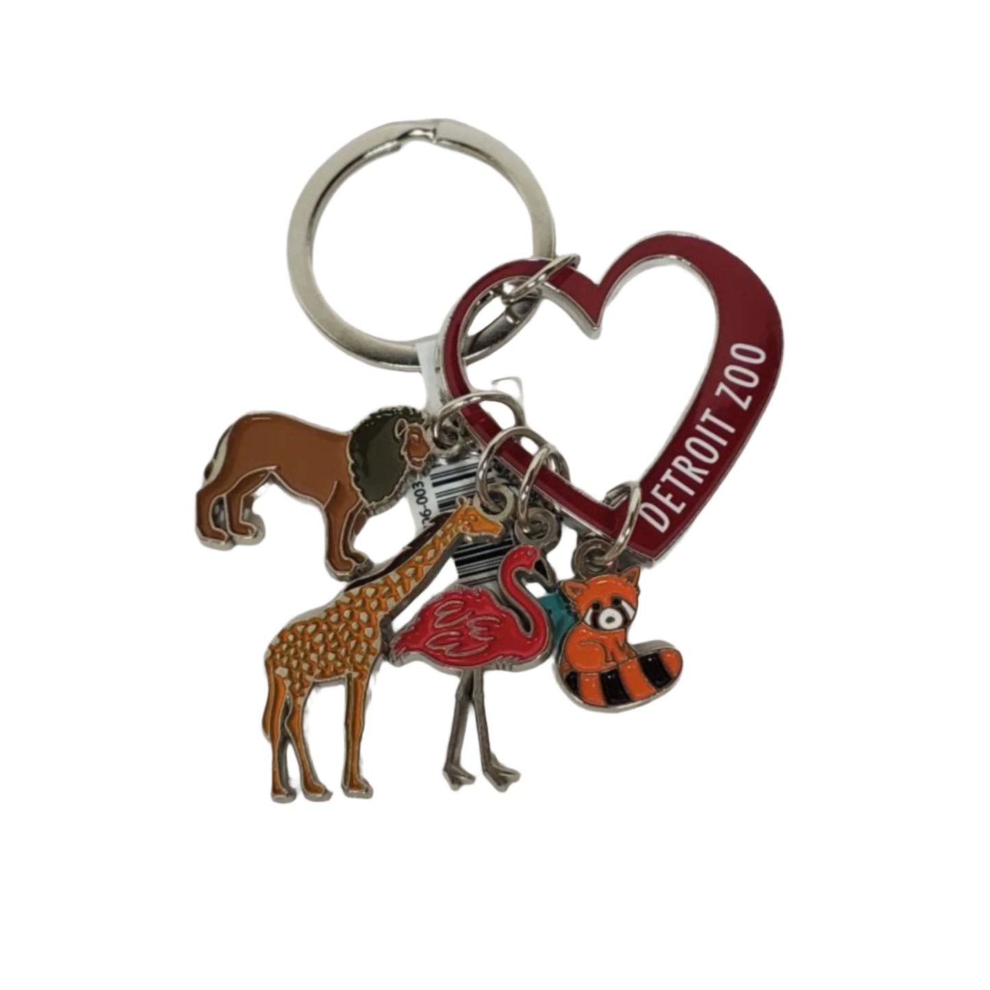 Keychain Heart with Charms