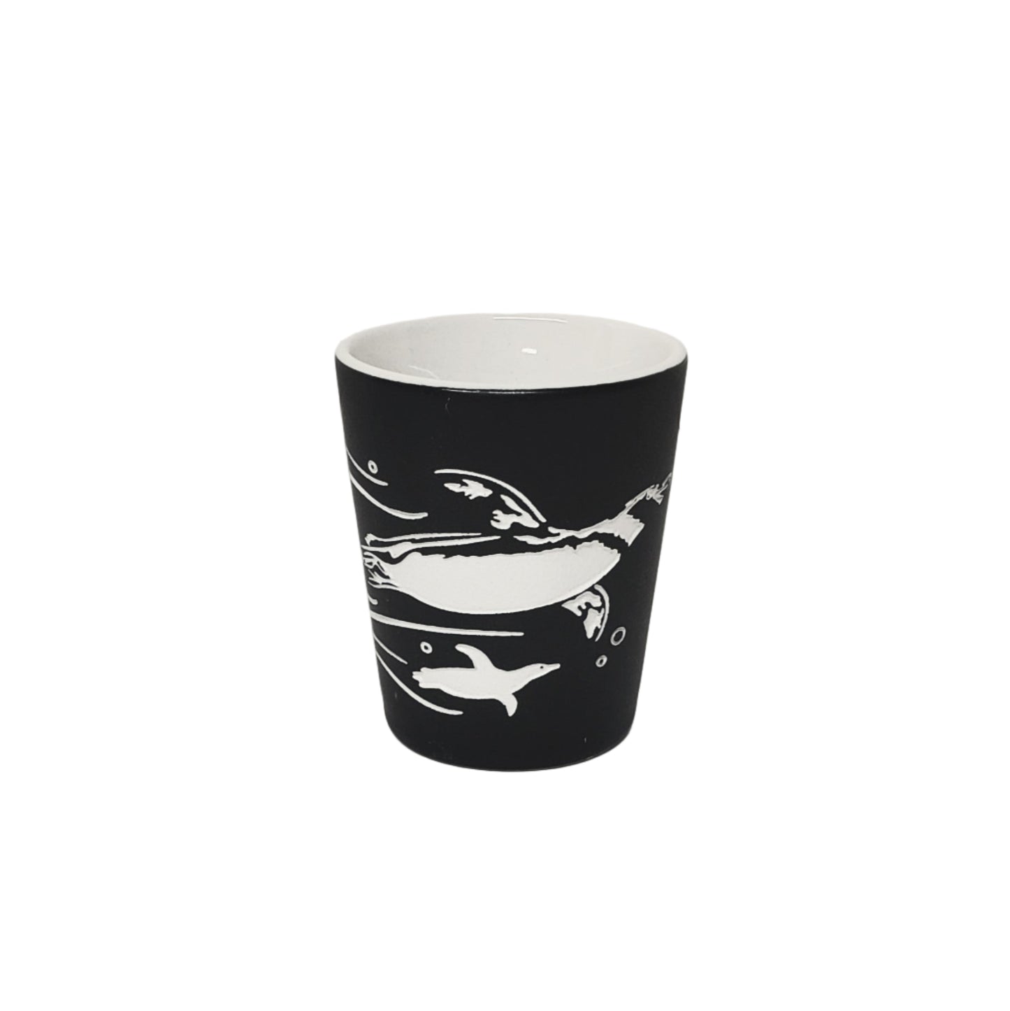 Etched Penguin Shot Glass