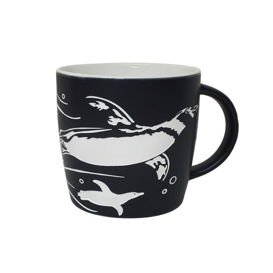 Etched Penguin Mug