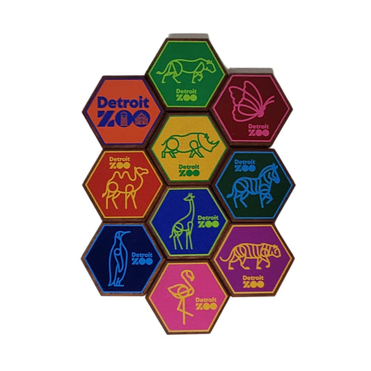 Hexagon Logo Magnets