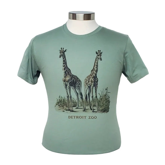 ADULT VINTAGE SAFARI GIRAFFE TOWER TEE