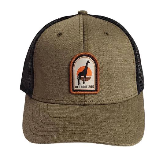 HAT ADULT SUNSET GIRAFFE
