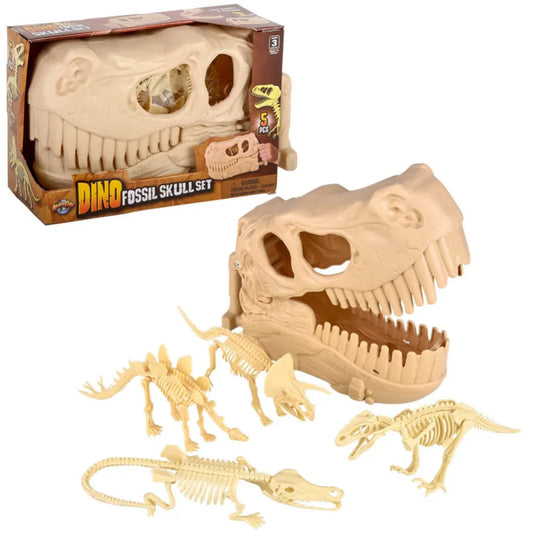 DINO FOSSIL SKULL SET